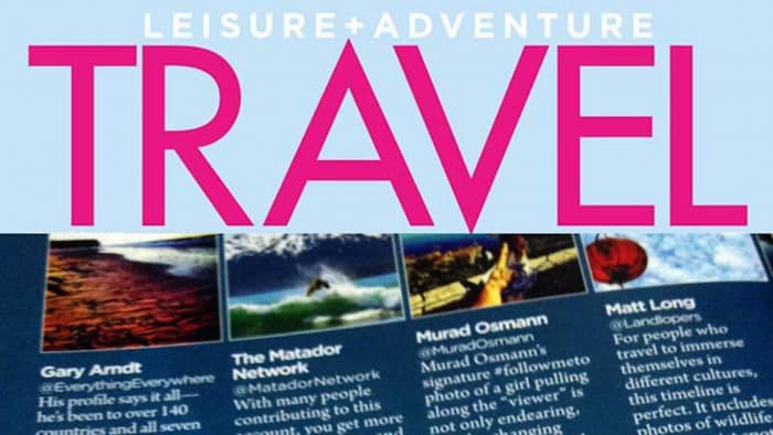 10 Accounts to Follow Online (Leisure + Adventure TRAVEL Magazine Feature)