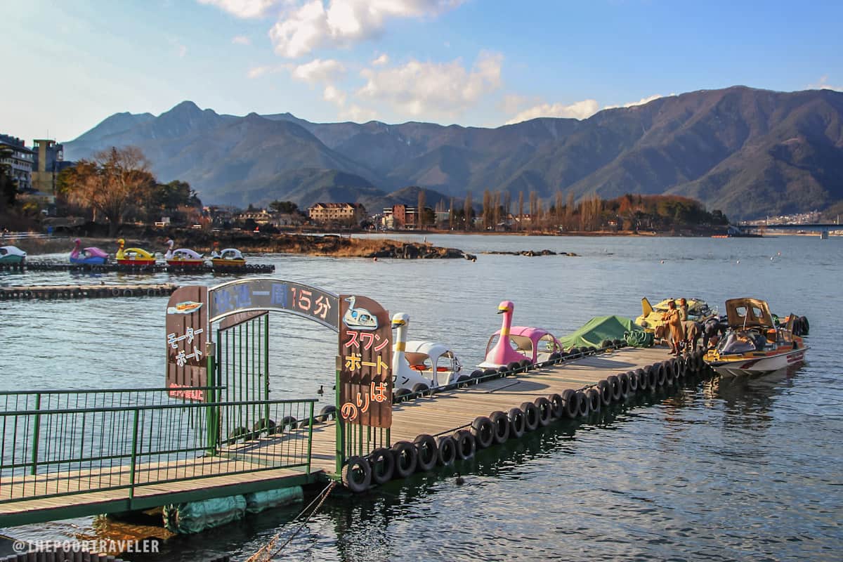 Swan boat rides are a favorite among family tourists.