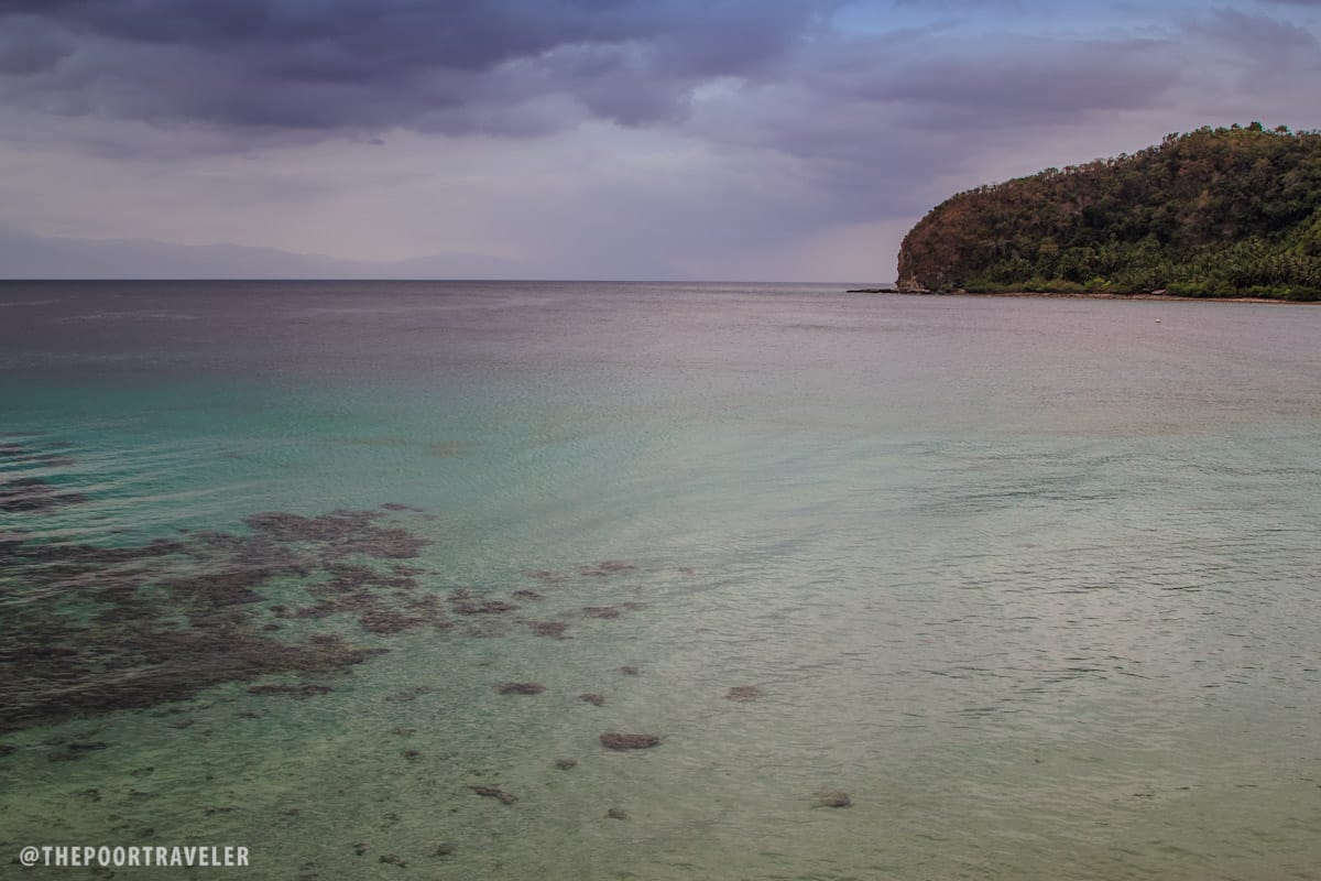 It was cloudy but the water was so clear.