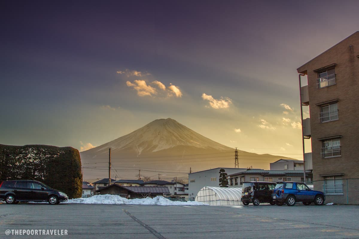 View of Mt. Fuji on the way to Fujiten Snow Resort