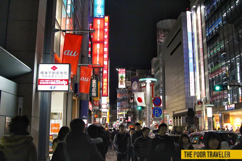 Shibuya at night