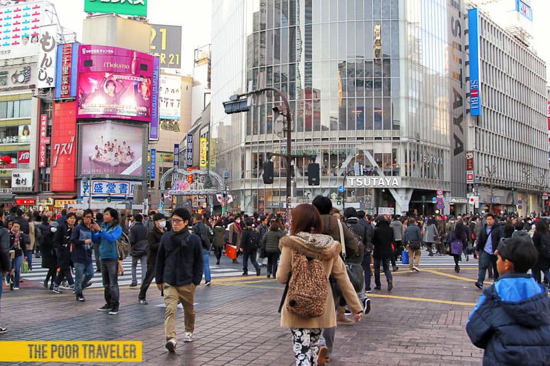 Crossing Shibuya Intersection