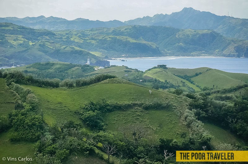 View of Basco Lighthouse in Naidi Hills from Vayang.