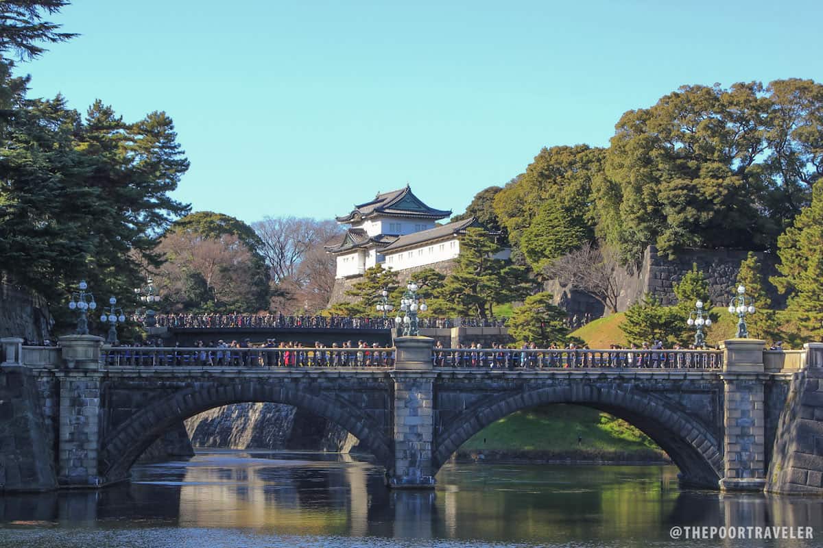 Postcard perfect Maganebashi and Nijubashi bridges that serve as the entrance to the palace.