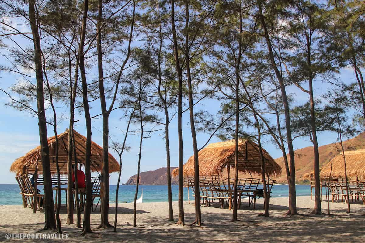 Huts for beach goers!