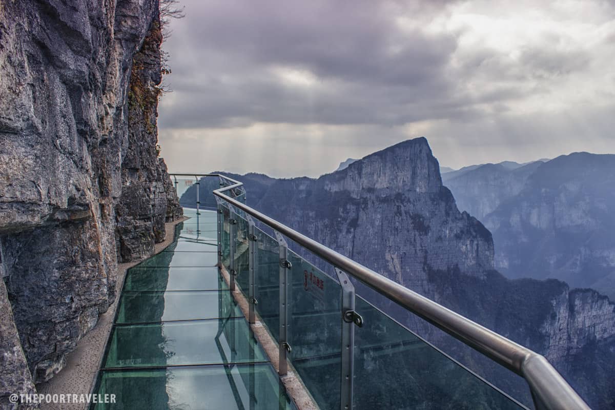 Who's up for a relaxing walk? The Tianmen Mountain Glass Walkway is perched on a mountaintop at 4700 feet above sea level!