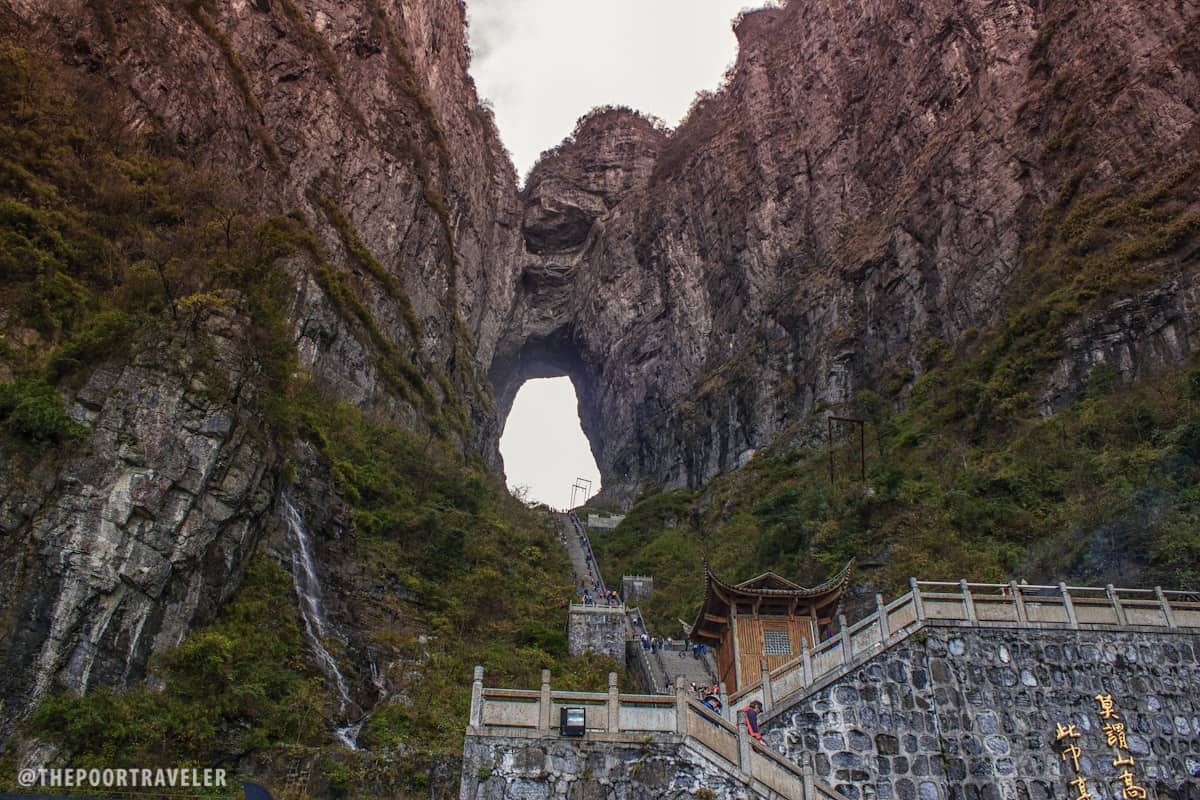 Tianmen Cave is often referred to as Gateway to Heaven