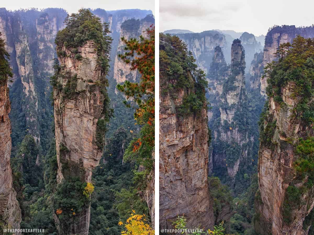 Avatar Aleluia Montanha.  Este pilar de arenito de quartzo de 1080 metros costumava ser chamado Southern Sky Column.  Agora ele foi renomeado para Avatar Hallelujah Mountain em homenagem ao filme.