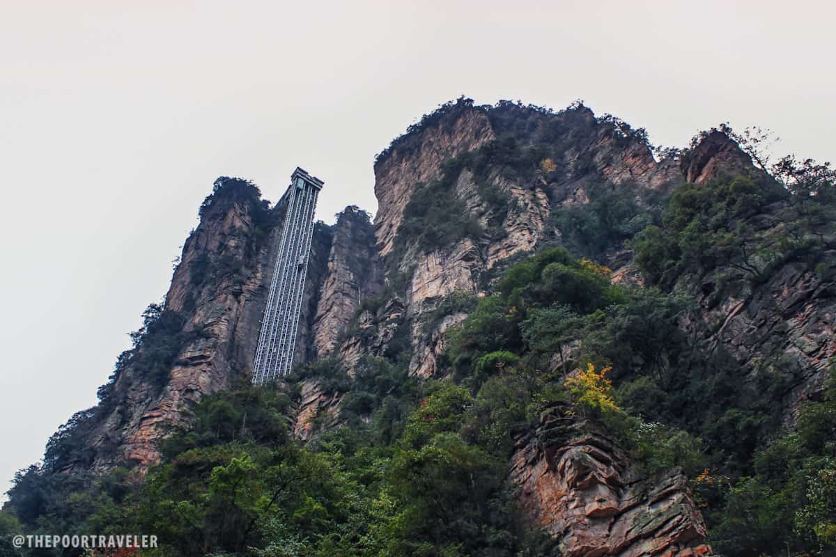 Bailong Elevator. This 330-m tall lift is the tallest outdoor elevator in the world.