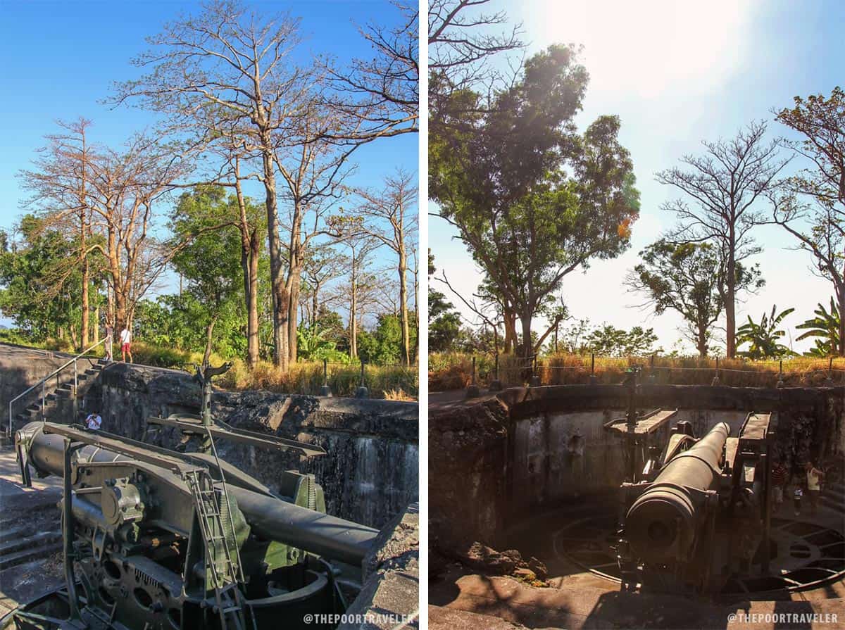 The disappearing gun at Battery Crocket