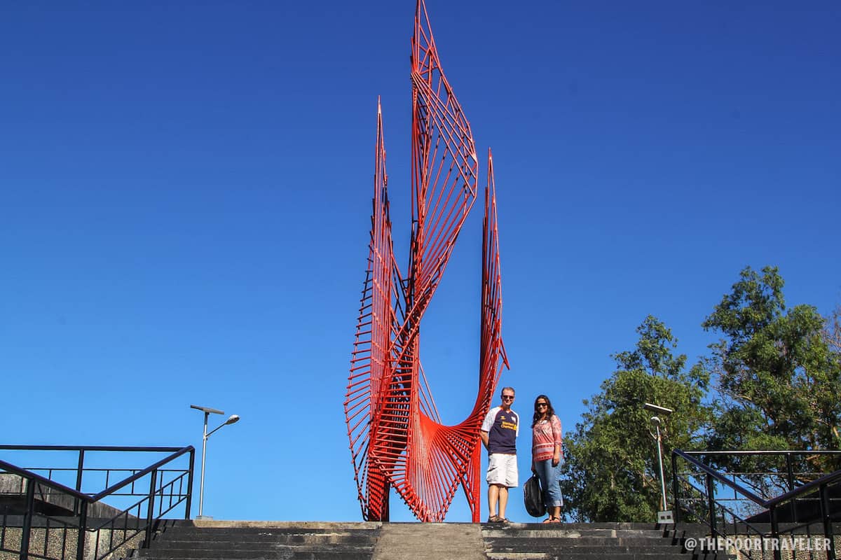 The 12m-tall Monument of the Eternal Flame of Freedom represents undying liberty. It was designed by sculptor Aristides Dimetrios.