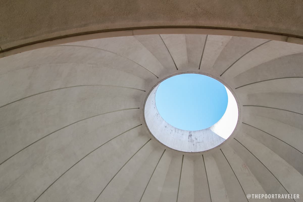 The oculus of the Pacific War Memorial Dome