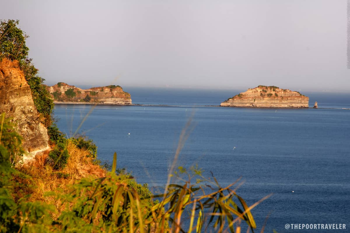 View of the tail end of Corregidor Island from the Japanese Garden of Peace.