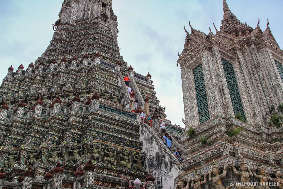 Climbing to the top of the main spire requires a lot of energy.