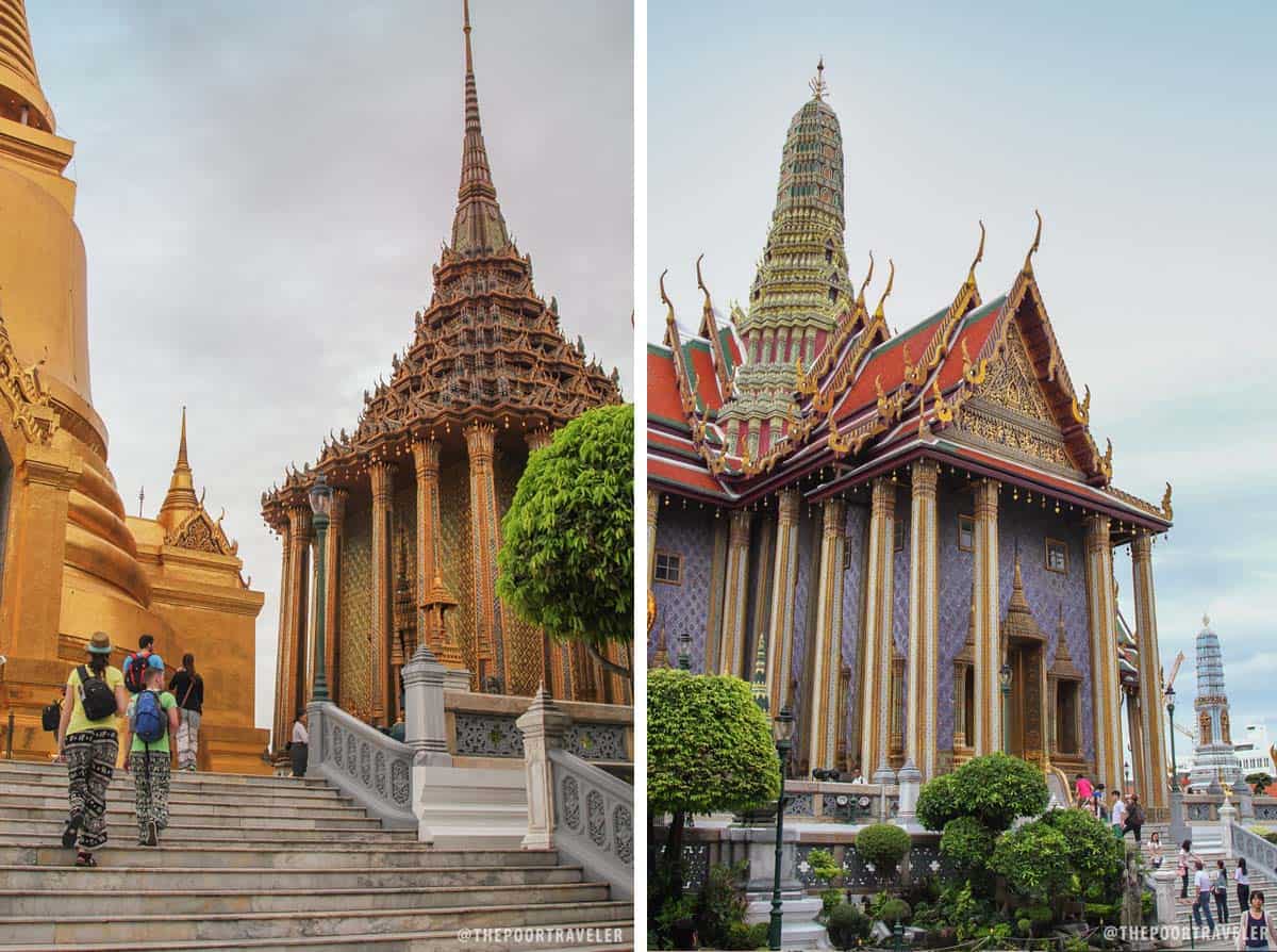 Prasat Phra Thep Bidon (The Royal Pantheon) was originally built in 1855 to house the Emerald Buddha but was later dropped because it was too small for such an honor.