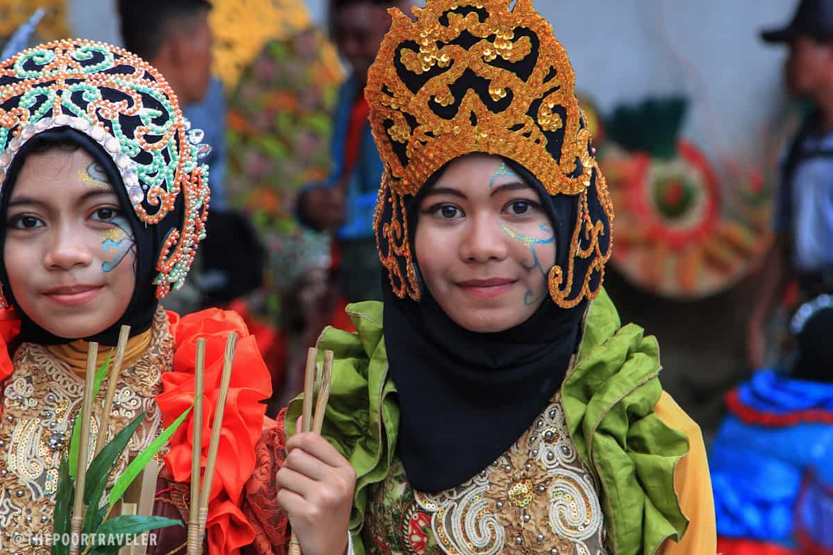 A local participating in the street parade.