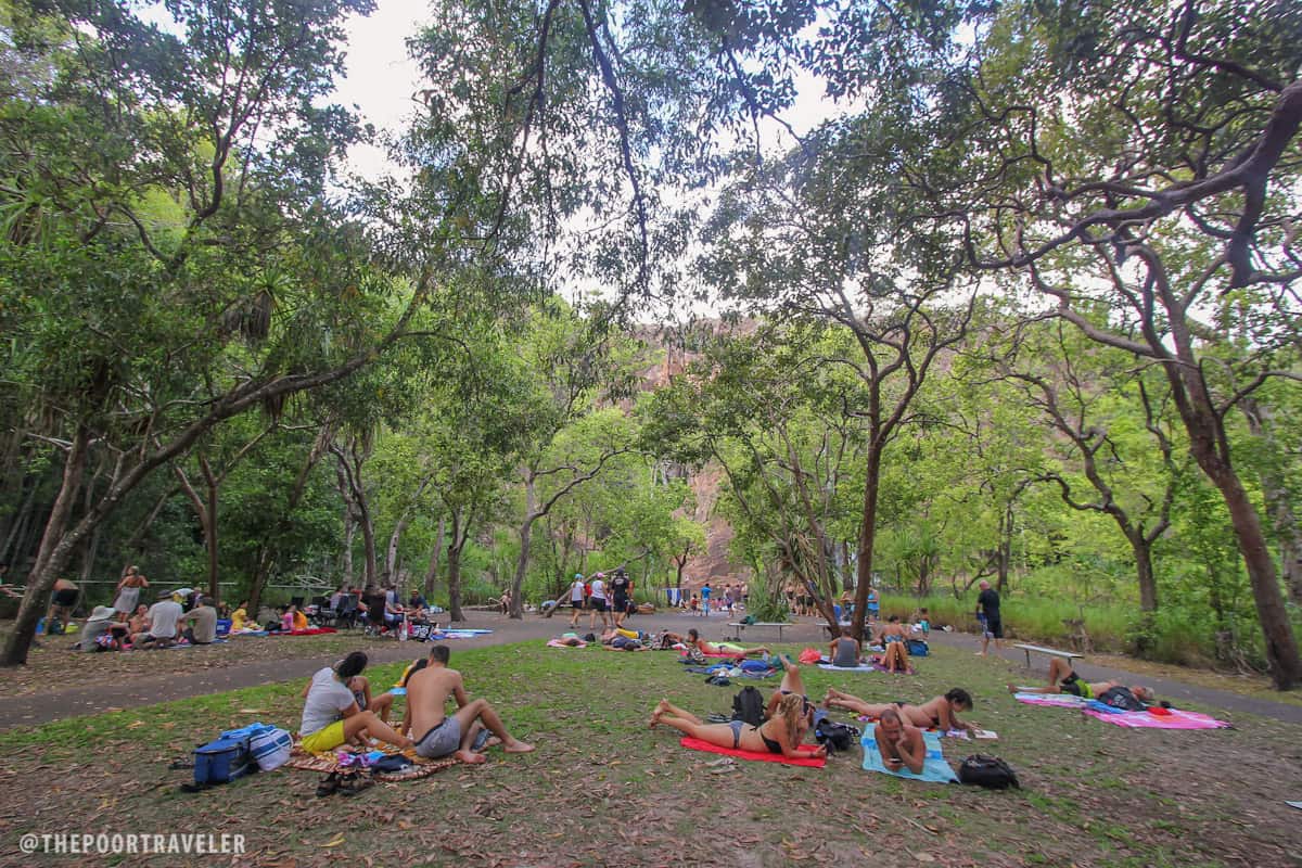 Tourists at Wangi Falls