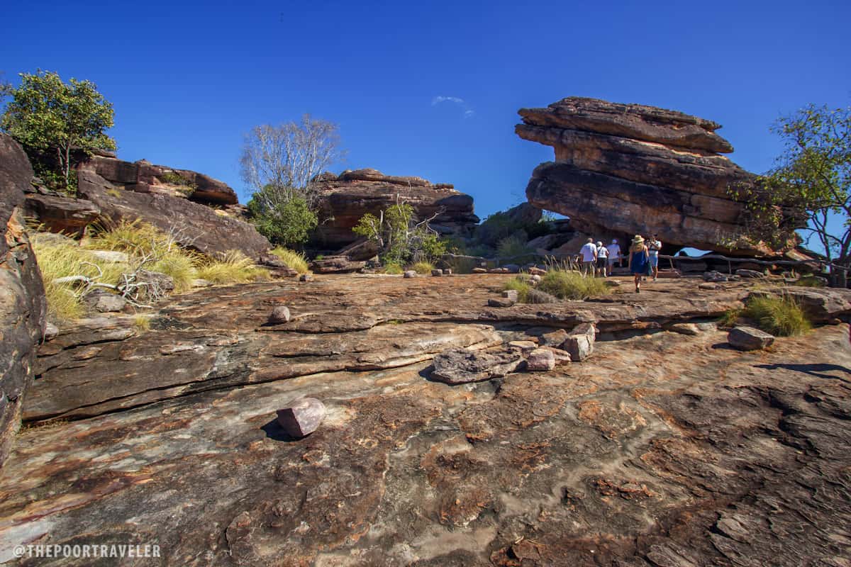 The rocky slope of Nadab Lookout