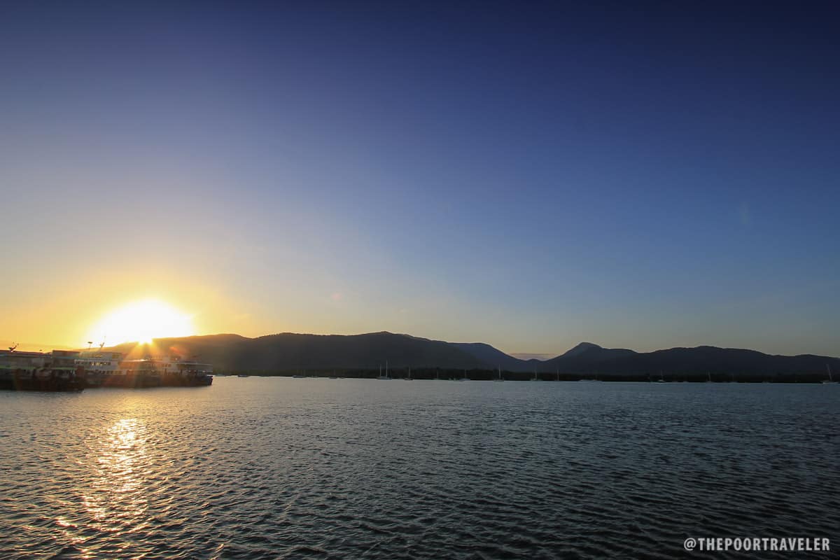 Just in time for the Cairns sunrise