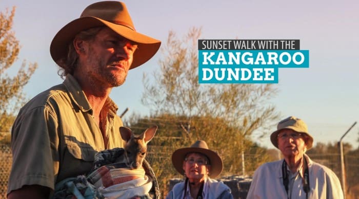 Sunset Walk with the Kangaroo Dundee: Alice Springs, Australia