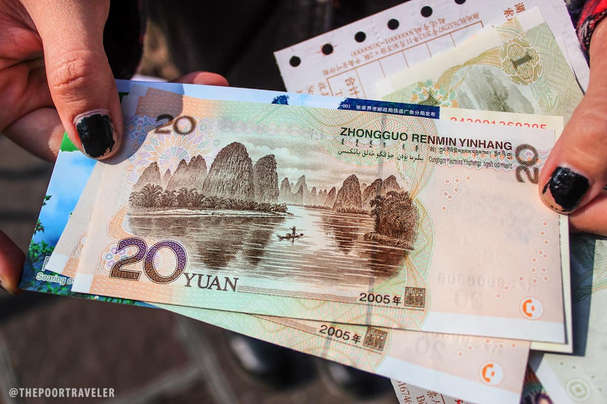 Li River on the 20-yuan note