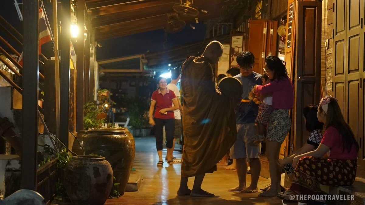 Amphawa Floating Market - Morning Blessing of Monks