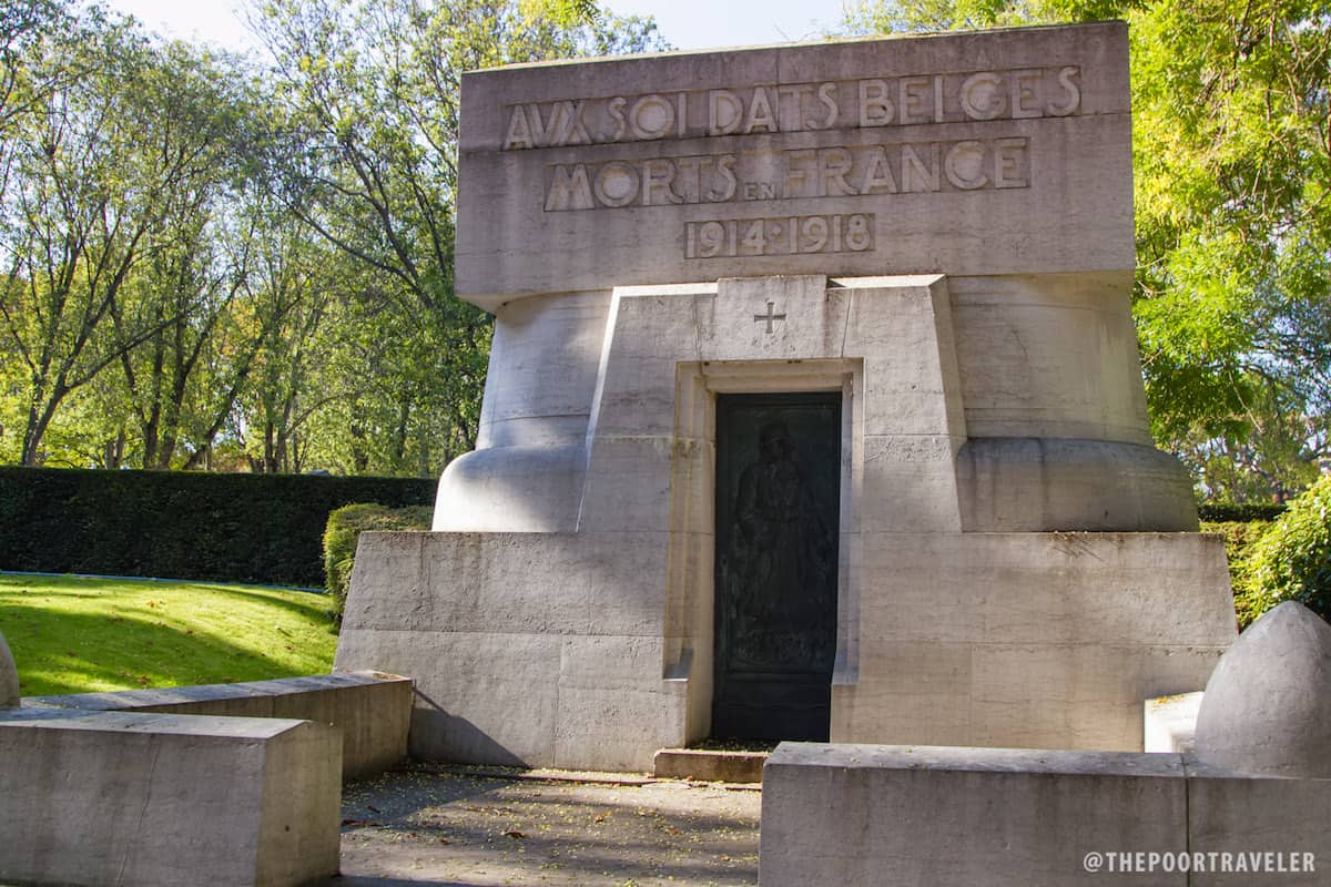 A tomb for Belgian Soldiers who died in Paris from 1914-1918