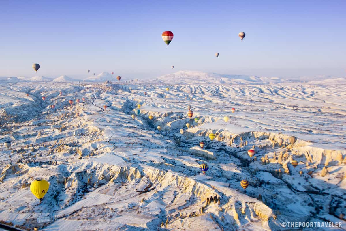 Winter wonderland! Cappadocia when covered in snow.