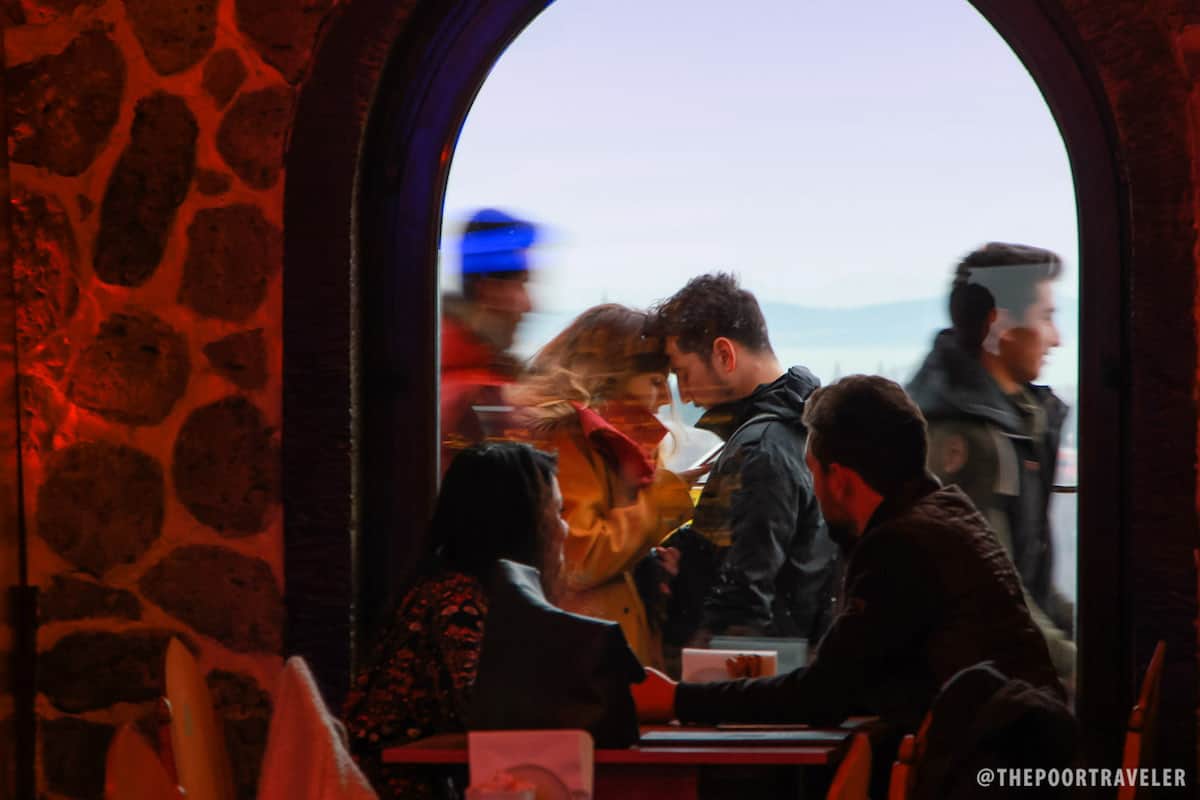 Lovers at Galata Tower Cafe