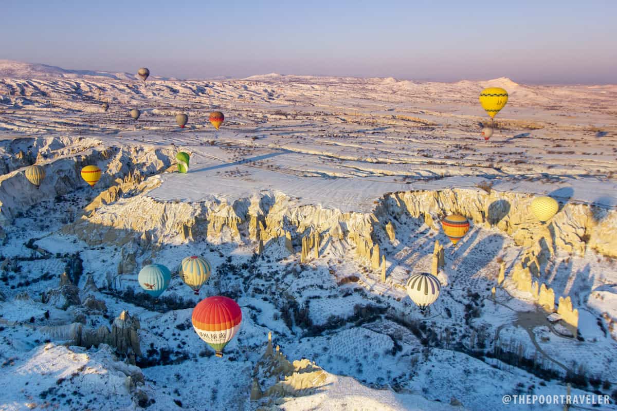 Hot air balloons in Cappadocia