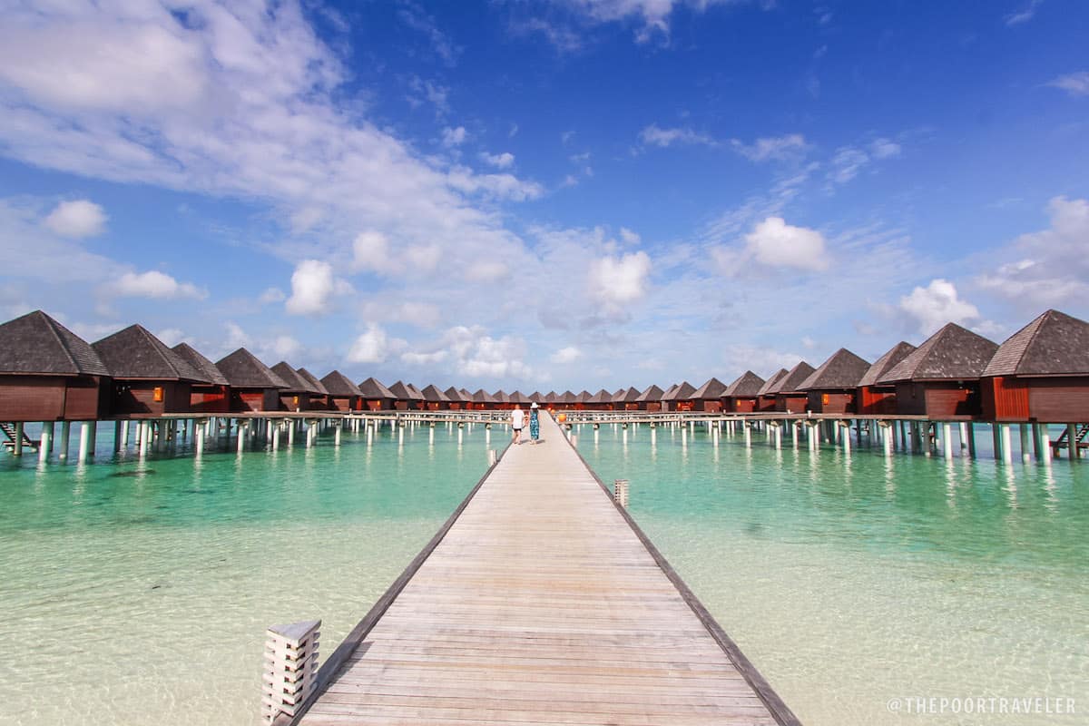 Iconic water bungalows