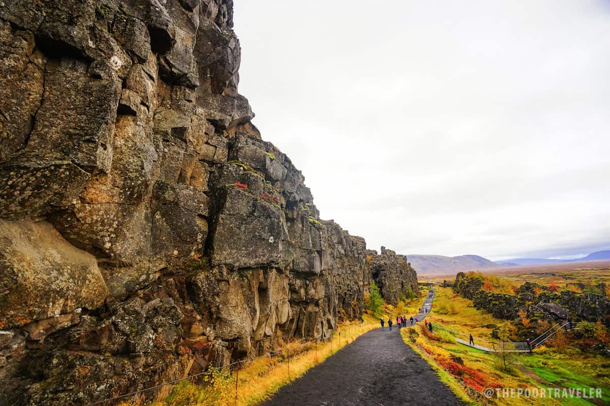 Þingvellir, where the North American and Eurasian plates pull apart