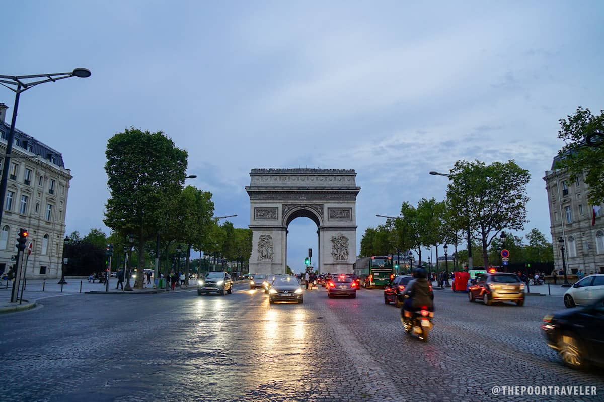 The Arc de Triomphe and Champs-Elysees are just a short walk from the hotel.