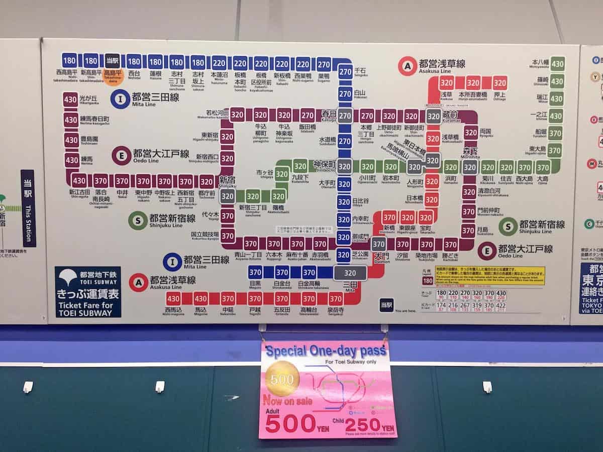 tokyo tourist train ticket