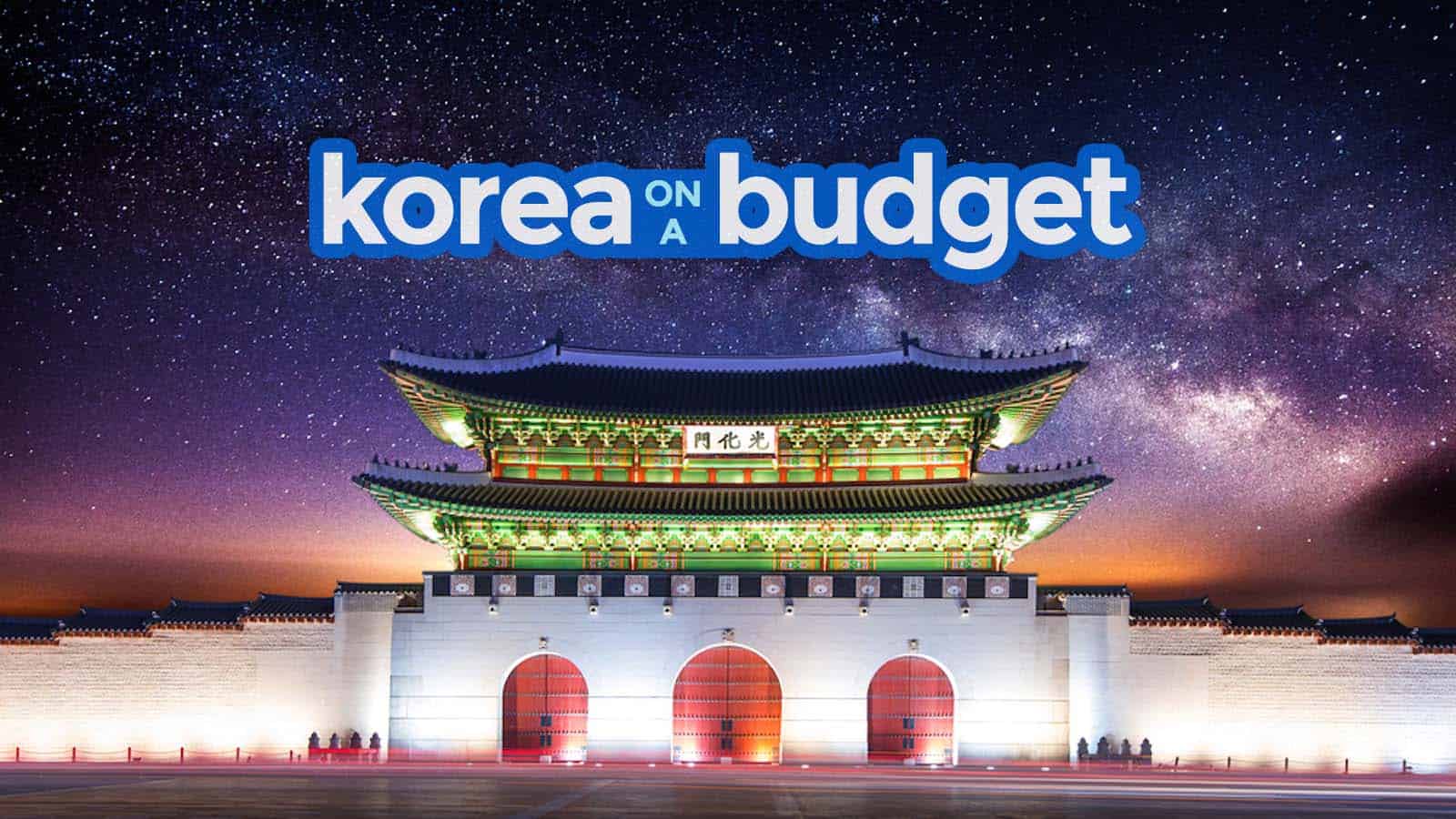 budget seoul korea trip