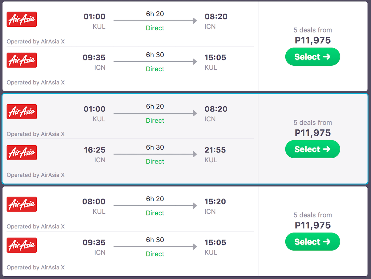 travel cost from india to south korea