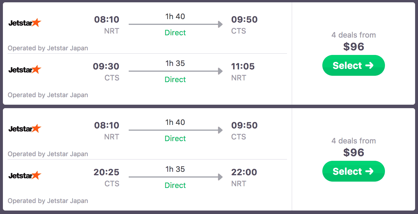 osaka vs sapporo travel