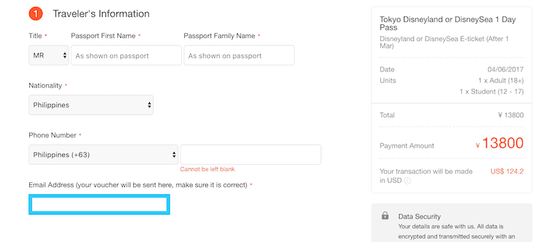 tokyo disneyland tour package philippines