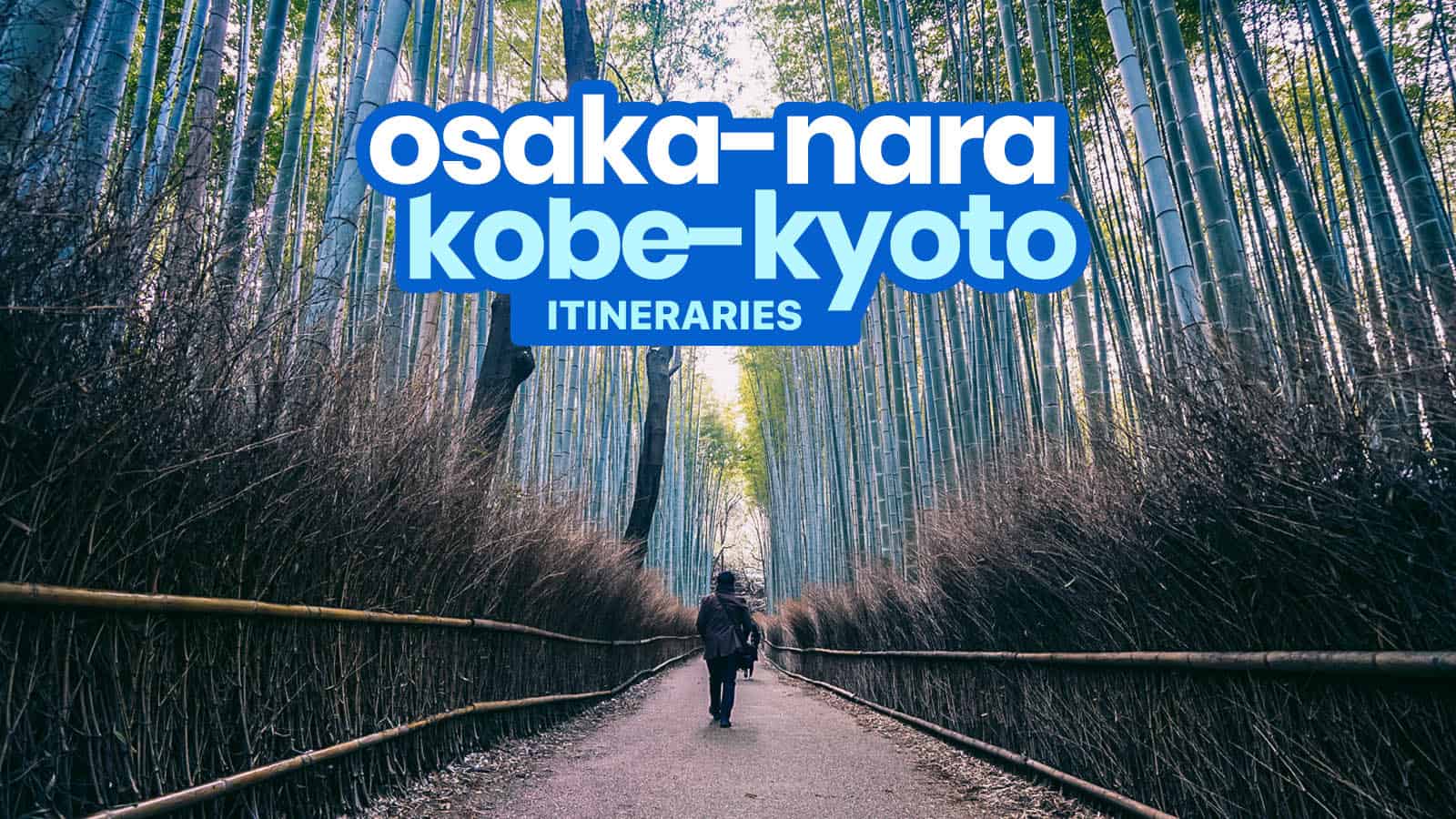 Sample OSAKA-KYOTO-NARA-KOBE DIY Itinerary: 4, 5, 6 Days