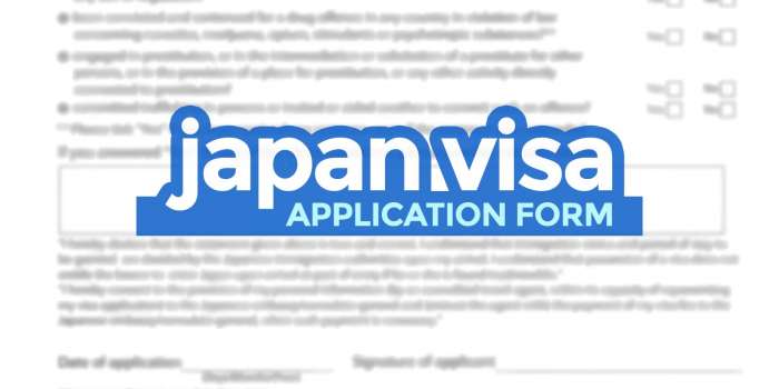 JAPAN VISA APPLICATION FORM: Sample + How to Fill it Out