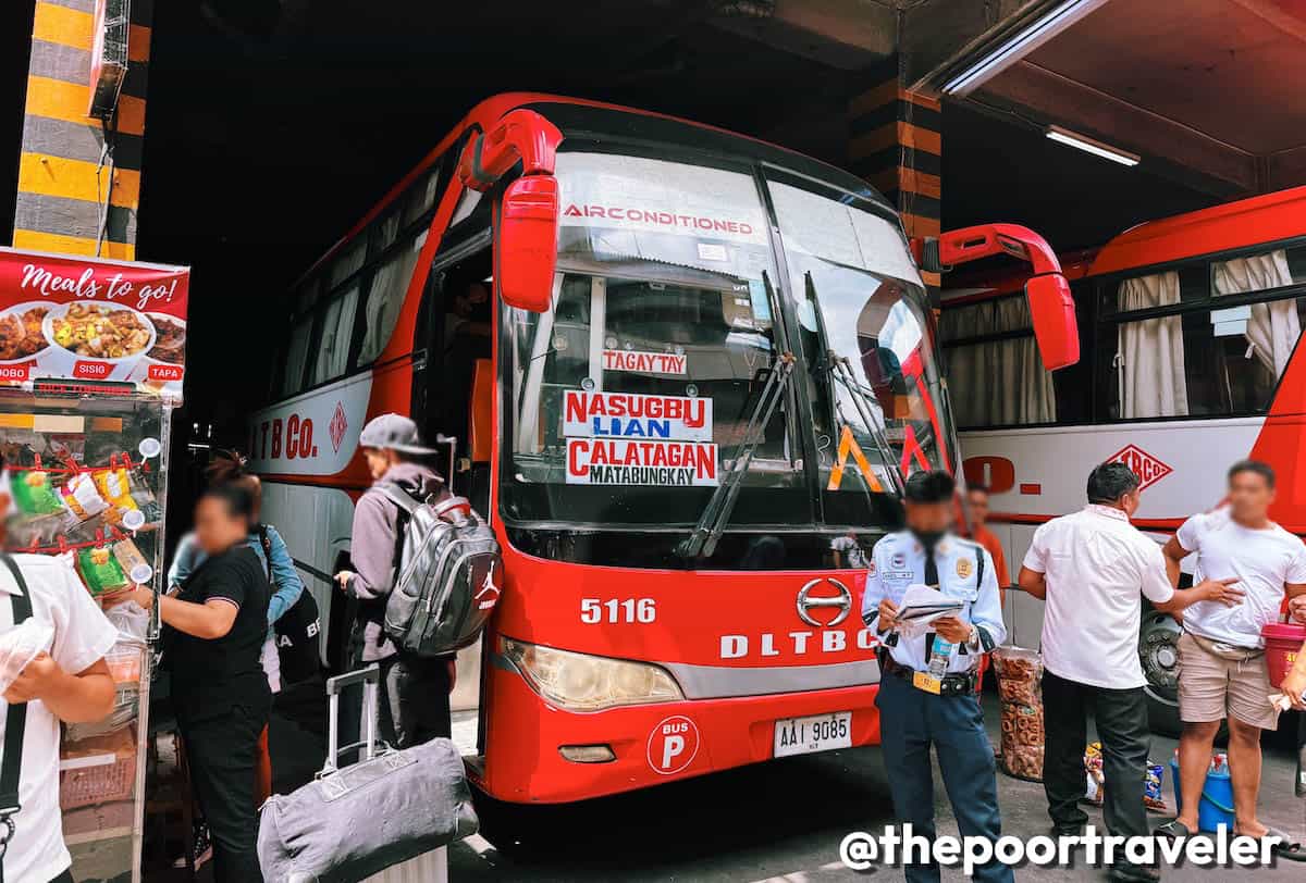 Manila to Calatagan DLTB Bus