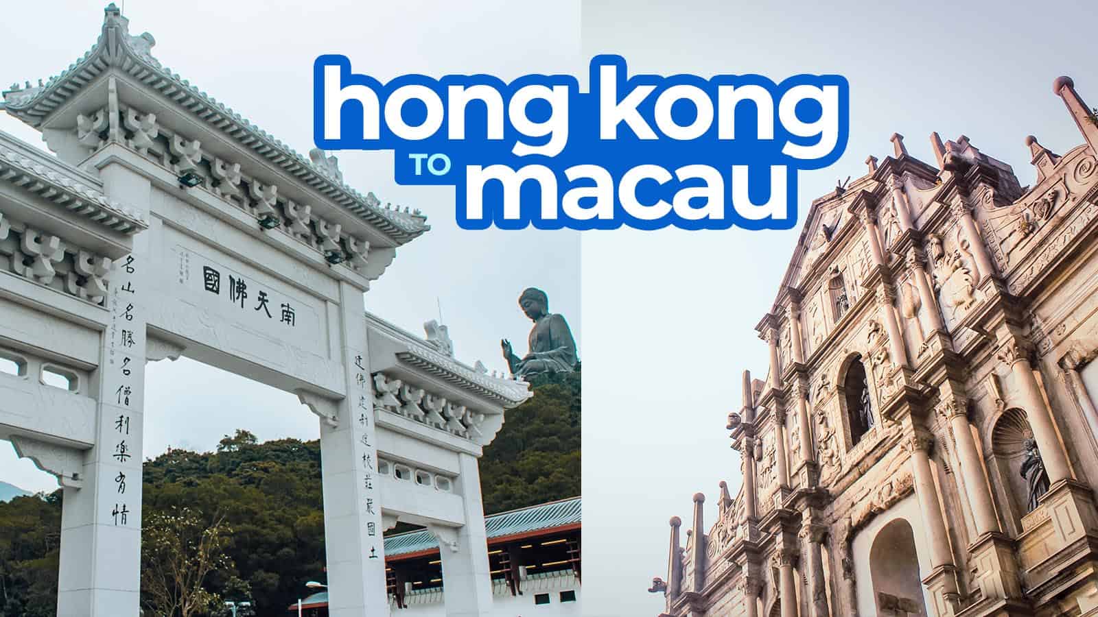 HONG KONG TO MACAU BY FERRY or BUS (via Sea Bridge)