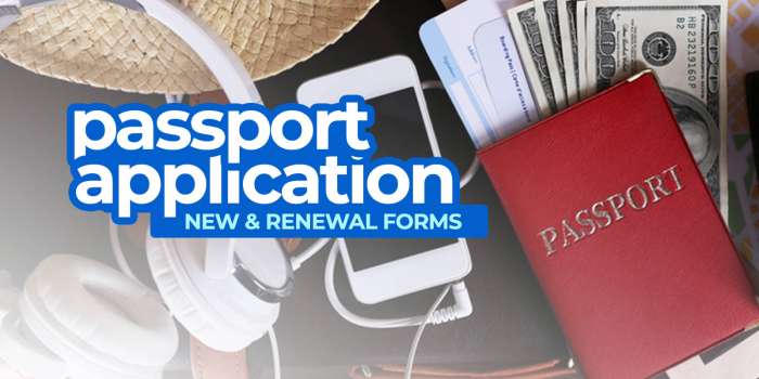 Philippine PASSPORT APPLICATION FORMS: New & Renewal