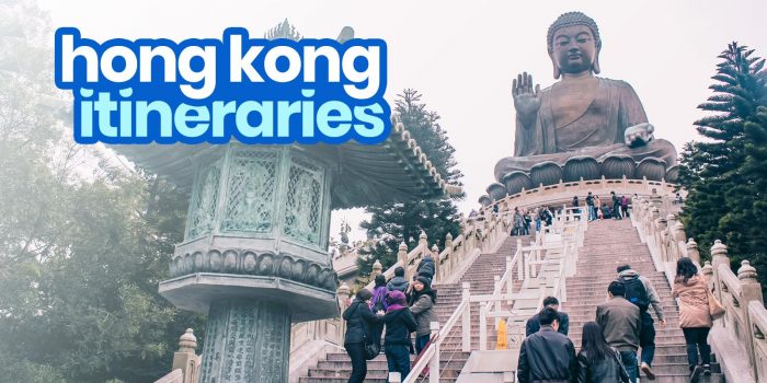 Sample HONG KONG ITINERARIES: 1-6 Days