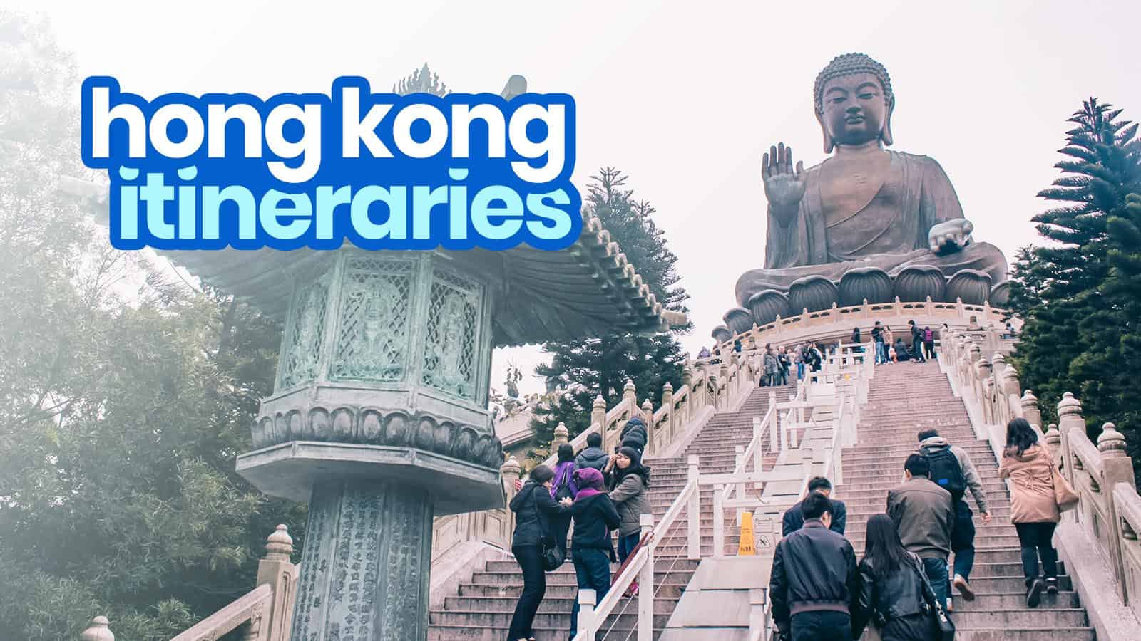 Sample HONG KONG ITINERARIES: 1-6 Days