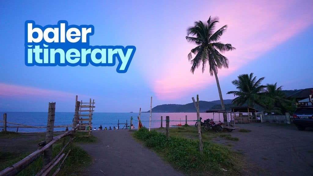 baler itinerary tour package