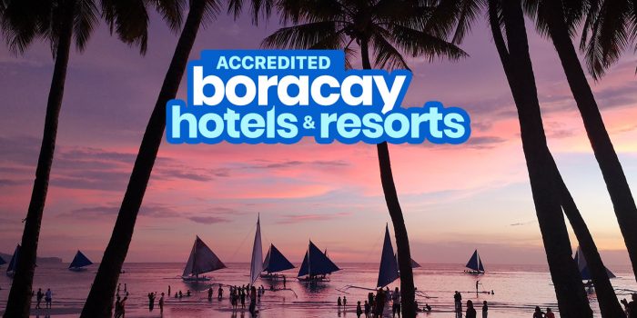 LIST OF ACCREDITED BORACAY RESORTS, HOTELS & HOSTELS