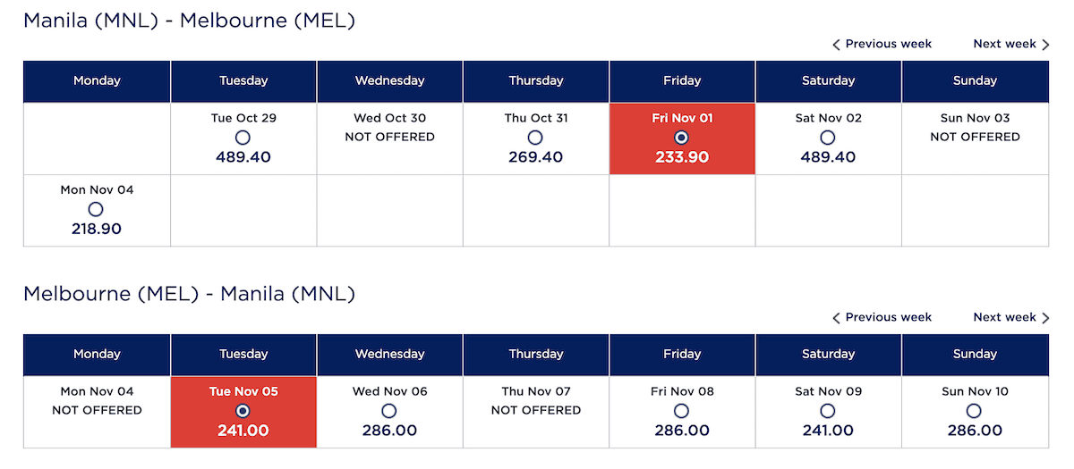 manila to melbourne travel time