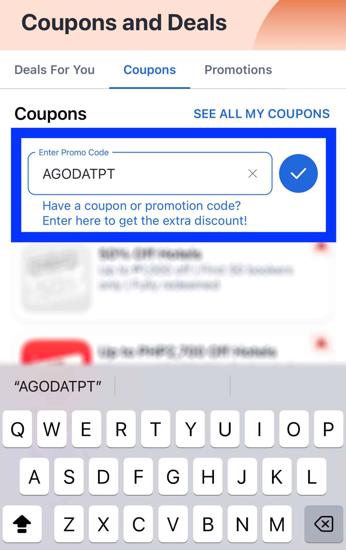 Agoda App TPT Code Redeem