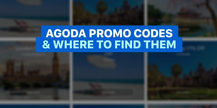 AGODA PROMO CODES and Where to Find Them